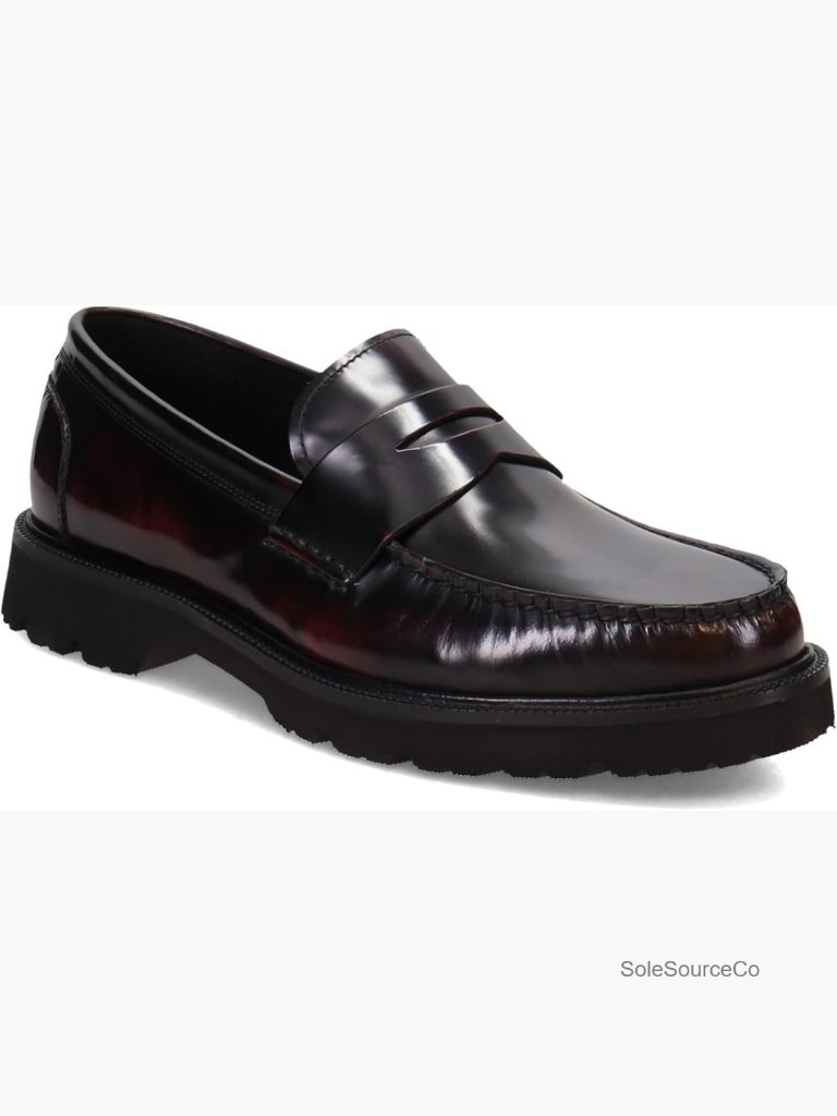 Men's Loafers Penny Slip On Lightweight Comfort Leather